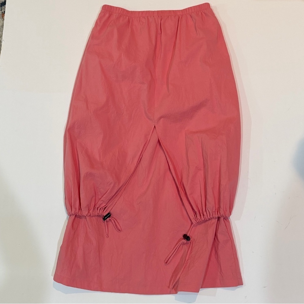 BLANQUE Drapey Coral Lagenlook Boho Women's Skirt Size 1 - Picture 2 of 7
